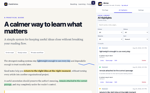 Anno :: Annotate the web. Privately.