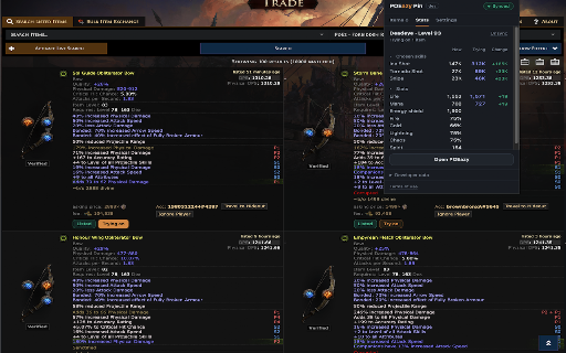 POEazy Pin :: List items from the Path of Exile 2 trade site to POEazy, and see what they do to your synced build before you buy.