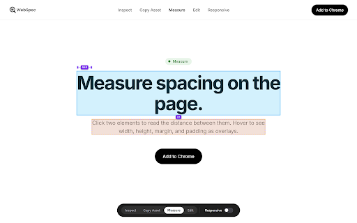 WebSpec :: Inspect any element by hovering — DevTools-style details in a live tooltip.