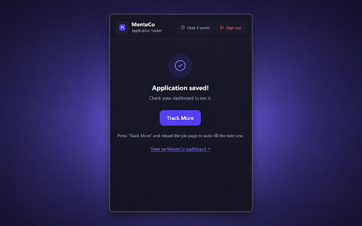 MenteCo Application Tracker :: Track your job applications across LinkedIn, Naukri — powered by MenteCo.