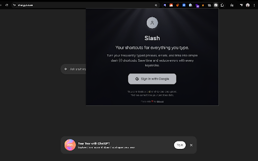 Slash | Quick Type Text Replacement Tool :: Slash is a modern & secure text replacement tool lets you reuse text instantly — no copy, no retype, no stress.