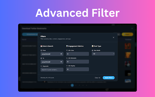 Twitter Bookmarks Downloader - Export X Bookmarks :: Twitter Bookmarks Downloader - Export X bookmarks to CSV, JSON, or XLSX with one click. Backup, save offline, or share easily.