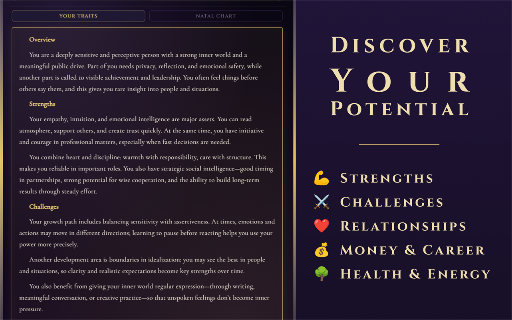 Personal Horoscope :: Get your personal horoscope, daily horoscope and natal chart. Birth chart calculator with accurate astrology readings.