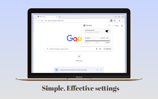 Blur King: Private AI Content Filter :: Automatic, on-device NSFW blur and content protection. Real-time protection using local AI.