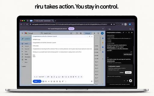 riru: AI Browser Agent :: Automate your browser work effortlessly. Give riru a task and watch it get done.