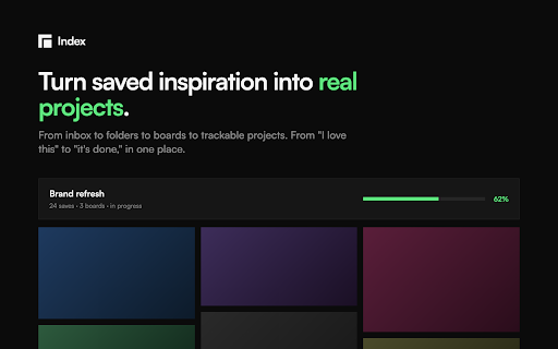 Index :: Save inspiration from any page