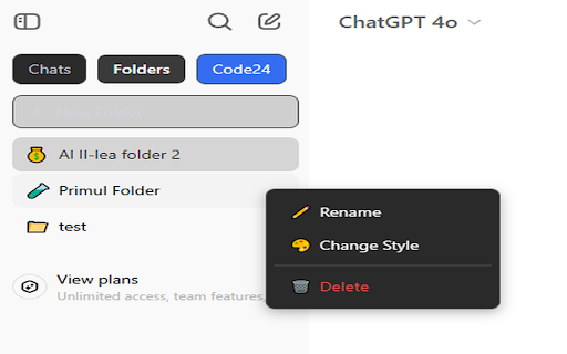 ChatGPT Folder Organizer :: Organize your ChatGPT conversations into folders and subfolders.