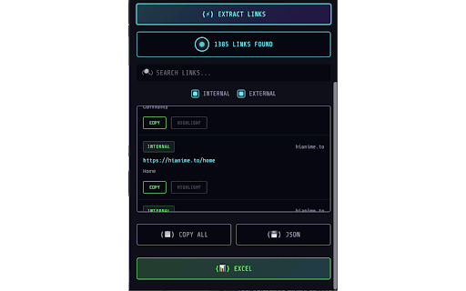 Neoxtract – Link & Email Extractor :: Extract links & emails from any webpage. Export to Excel/JSON. Fast, private, no tracking.