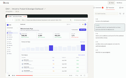 Demoly :: Record instant AI-searchable web demos and walkthroughs