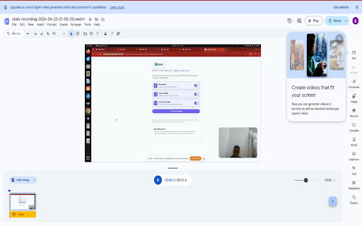 OBSB — screen recorder & shareable links :: Record screen, mic, and camera. Save as WebM or upload to Google Drive and copy a share link.