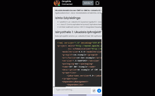 Omphile AI :: Base Level Extension