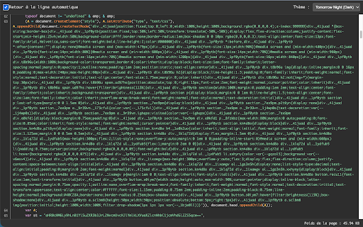 Source Code Viewer :: A browser extension to view formatted source code with syntax highlighting.
