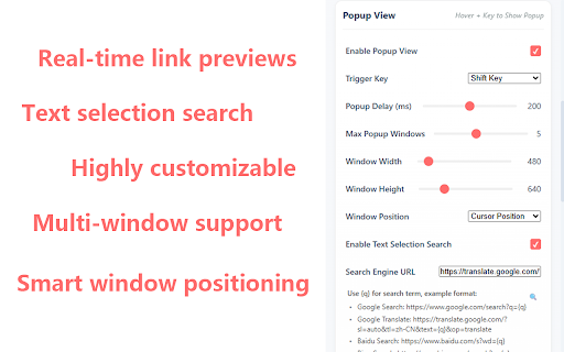 Mouse Gesture :: A Chrome/Edge extension that supports mouse gestures, super drag functionality and popup view.