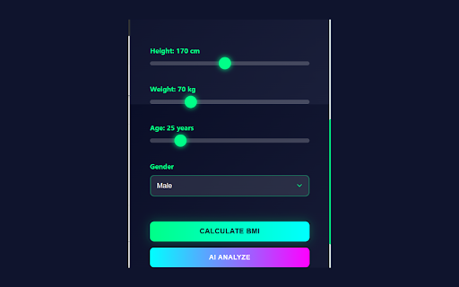 BMI AI Calculator :: AI-powered BMI calculator with personalized health analysis and fitness recommendations