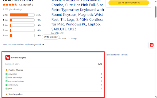 Seller Assistant - Amazon FBA Tool :: FBA profit calculator, competitor analysis, and AI review insights directly on Amazon product pages.