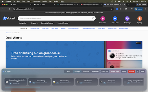 BrowseAI :: BrowseAI turns browsing into memory: trails, searchable pages, missions, replay, and highlights—stored locall.
