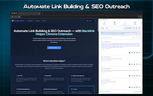 BacklinkHelper – SEO Automation for Backlink Building :: BacklinkHelper: Effortlessly manage backlinks, autofill forms, and auto-generate comments to boost your SEO performance quickly.
