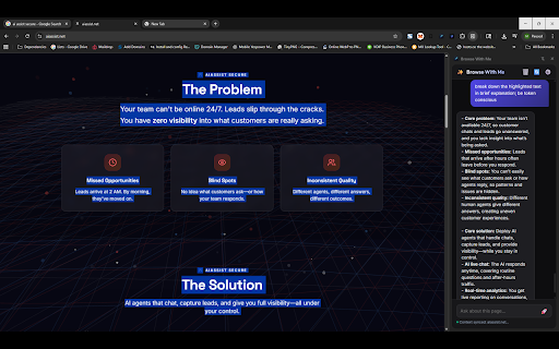 Browse With Me :: Premium AI research assistant that shares browser context with LLMs.