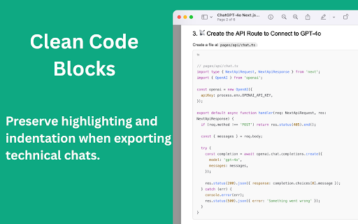 ChatGPT to PDF :: Use ChatGPT to PDF to save chats as PDF, print conversations, and export ChatGPT chats instantly.