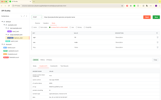 API Buddy :: HTTP API test tool, like postman