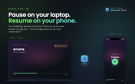 What to Watch Sync :: Connects supported streaming sites to your What to Watch account.
