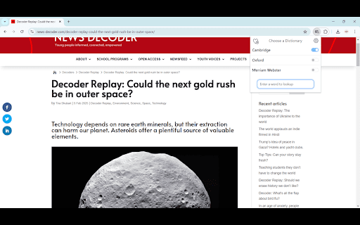 Quick Dictionary Lookup :: A simple and powerful Chrome extension that adds a right-click context menu to look up selected words in online dictionaries.