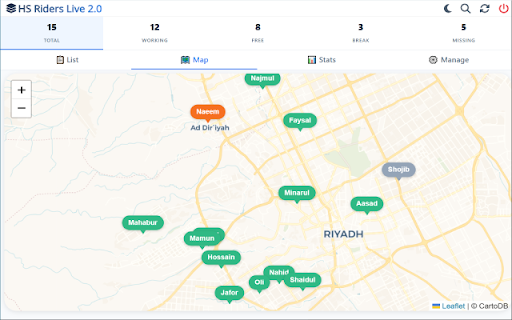 HS Live Pro :: Advanced Live Dashboard for HungerStation Riders with Modular Architecture