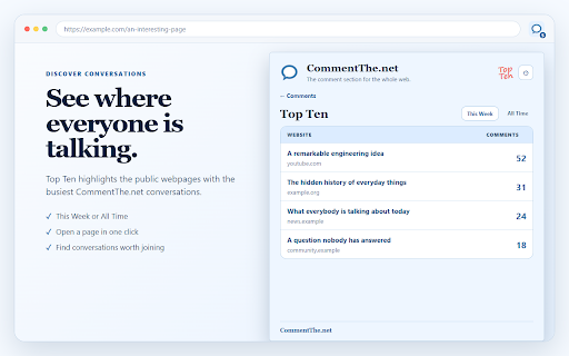 CommentThe.net :: The comment section for the whole web.