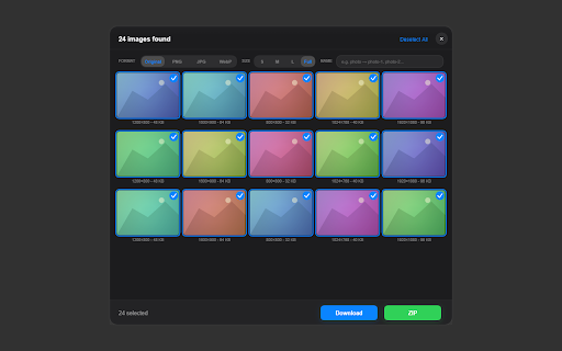 Image Picker :: Elegant image picker — select, download, copy, or open images with style.