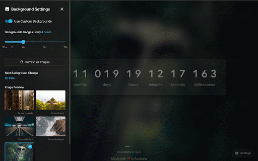 My North Star – Minimalist Life Timer & Vision Board. :: Mindful new tab: track your life, visualize goals - private & ad-free.