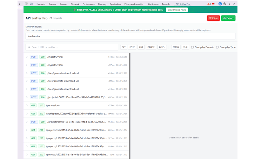 API Sniffer Pro :: Professional API monitoring, documentation, and code generation tool for developers
