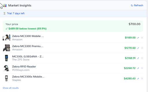 Price Matcher :: Real-time competitor price comparison for Shopify merchants — Amazon, Walmart, Target & more.