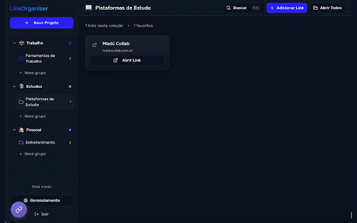 Link Organizer :: Salve e organize seus links favoritos facilmente
