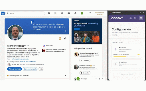 Jobbox Radar :: Helps job seekers complete job application forms faster using their own professional profile information.
