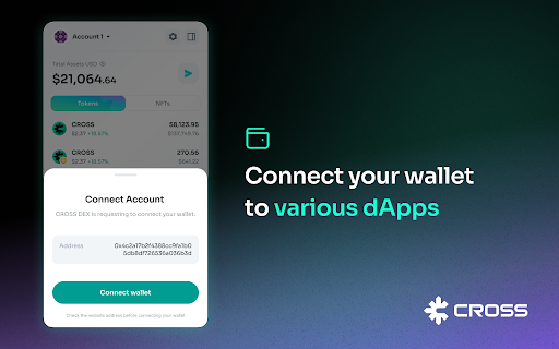 CROSSx :: A cross-chain wallet extension for managing multiple cryptocurrencies