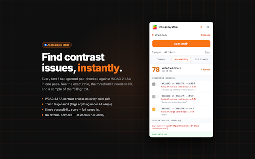 Design System Extractor :: Extract a complete design system from any website — colors, typography, spacing, shadows, and more