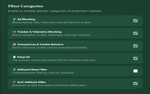 Infinity AdShield: Ultimate Ad & Tracker Blocker :: Blocks ads, trackers, and anti-adblock scripts with a minimal interface. Enjoy a faster, quieter browsing experience.
