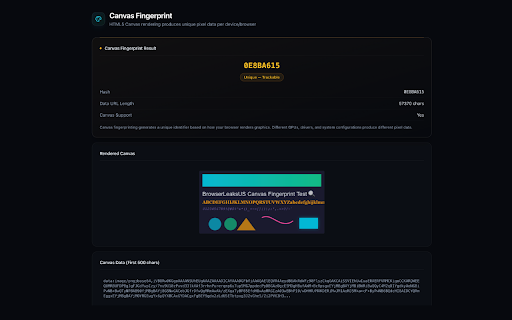 BrowserLeaks — Privacy & Fingerprint Scanner :: Browser fingerprint, WebRTC/DNS leak tests, and privacy tools — the full BrowserLeaks site in your browser side panel.