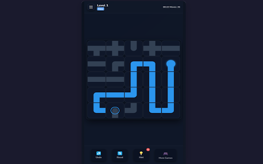Water Connect: Pipe Puzzle Game :: Connect pipes to guide water from source to sink. A relaxing puzzle game with multiple difficulty levels.