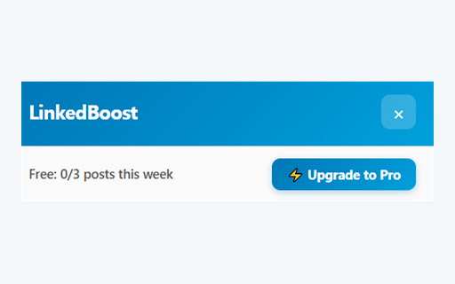 LinkedBoost - AI Writing Assistant for LinkedIn :: Write better LinkedIn posts and comments 10x faster with AI. Learn your style, generate hooks, create carousels.