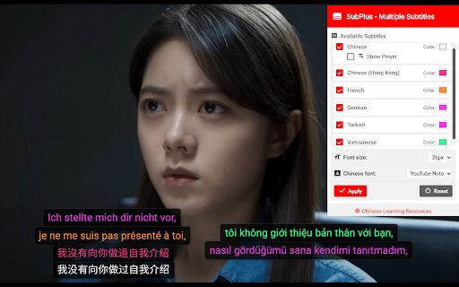 SubPlus - Multiple Subtitles for YouTube :: Display multiple subtitle tracks simultaneously on YouTube videos and customize them for the ideal viewing experience.