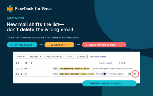 FlowDeck for Gmail :: Keeps Gmail workflows moving with safer inbox actions, copy rules, and clearer replies.