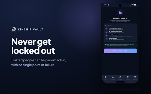 KinshipVault :: Fill and save your KinshipVault passwords in your browser. Fully offline, on-device.