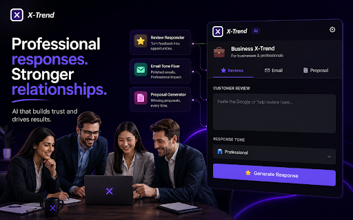 X-Trend :: AI writing co-pilot for content creators and businesses. Captions, rewrites, hashtags, reviews and more — instantly.
