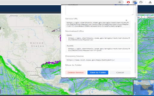 Geo Hound :: Automatically detect and save GIS services (WMS, WMTS, ESRI) as you browse, eliminating manual copying and network request searches.