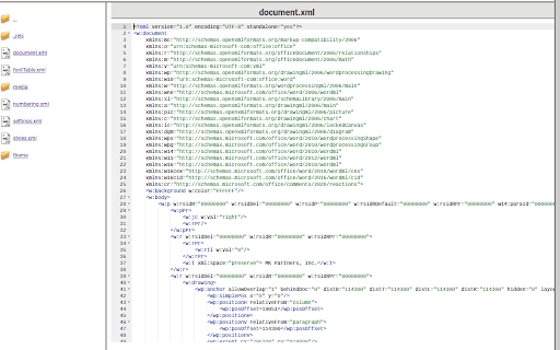 Mambo Merge OOXML Tools :: View, edit, analyse and compare contents of OOXML documents used with Mambo Merge.