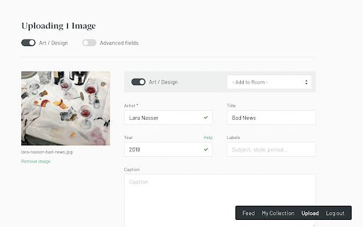 Upload to Arthur :: This extension lets you easily import images from around the web into your Arthur.io collection.