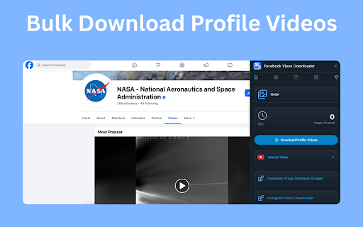 Facebook Videos Downloader - Save FB Videos :: Download videos from FB groups, pages & profiles in one click. Fast & simple Facebook video downloader.