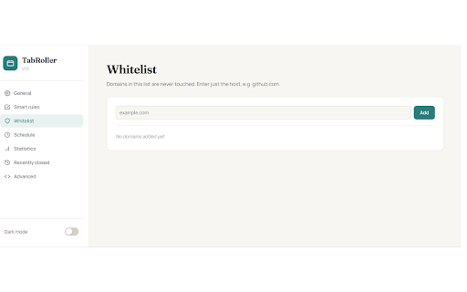 TabRoller :: Automatically close unused tabs with smart prompts. Save memory and reduce tab clutter.