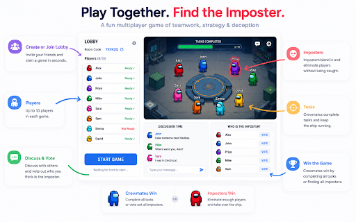 Word Imposter :: Online multiplayer word imposter game for office colleagues